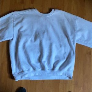 Plain White Sweater